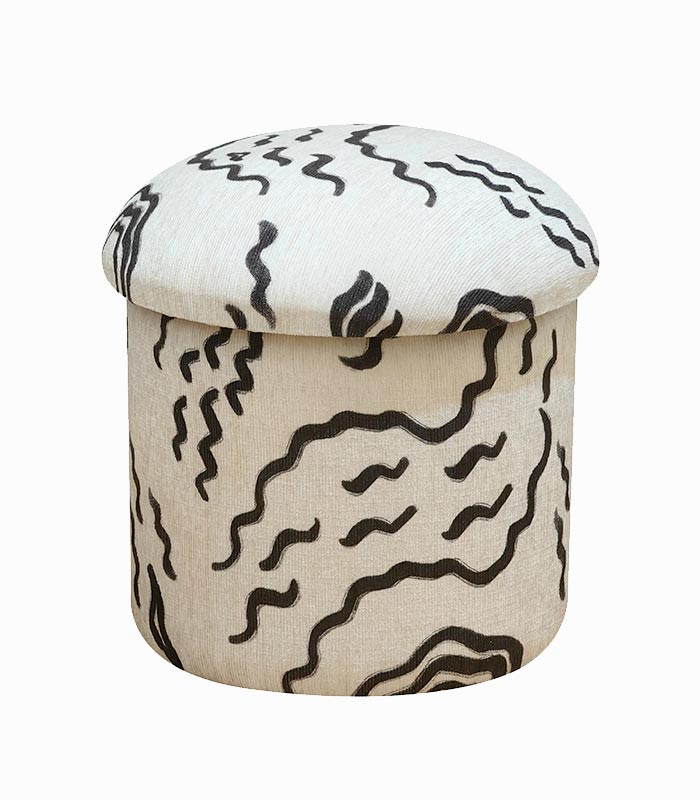 Pouf coffre KIGALI motifs ethnique