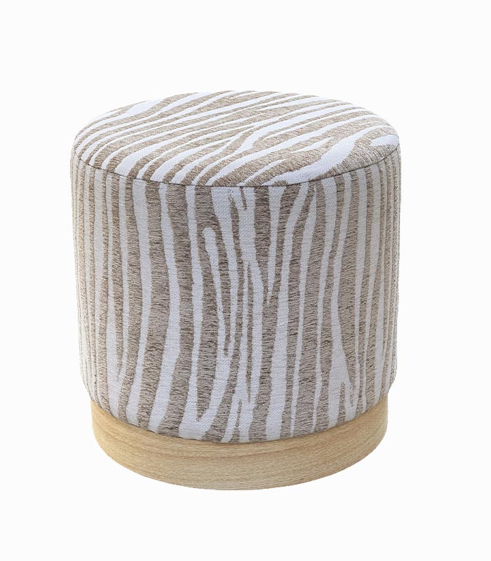 Pouf SAFARI au coloris ethnique