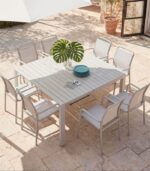 Table de jardin SAMET carrée extensible