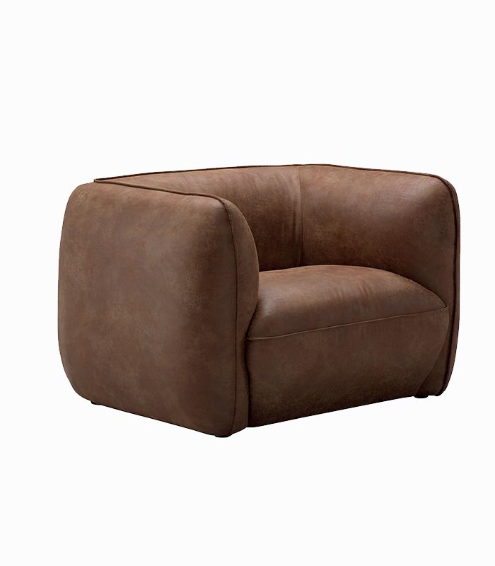 Fauteuil WALNEY cognac