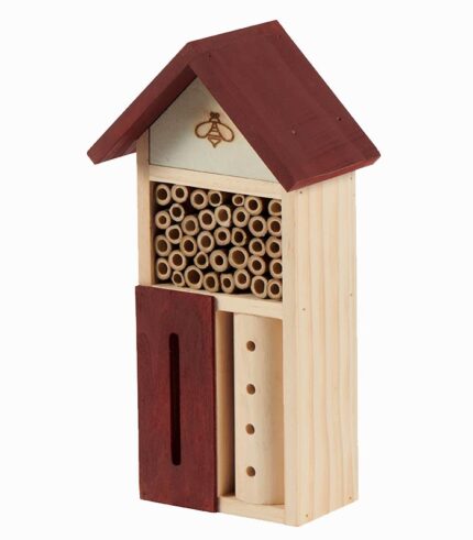 Maison à insectes toit rouge