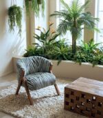 Fauteuils aux motifs ethniques