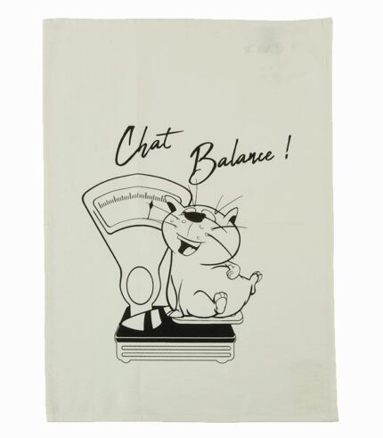 Torchon chat balance !