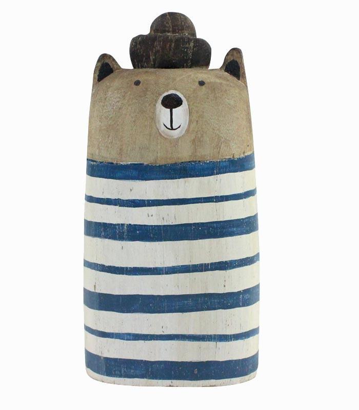 Ours marin en bois pull marin GM Ours marin en bois pull marin GM