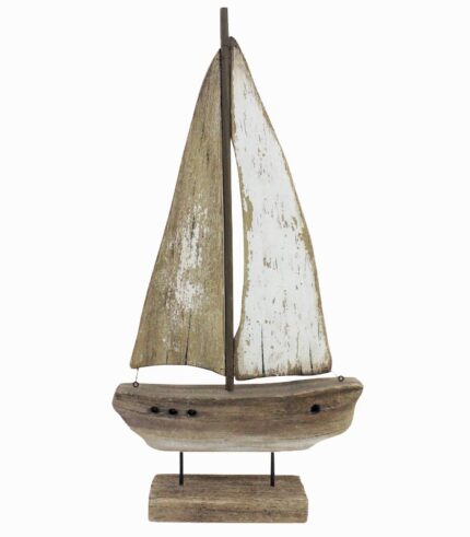 Voilier en bois à poser