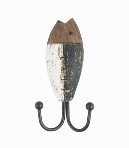 Patère poisson en bois