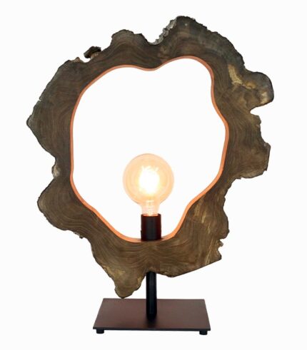 Lampe racine de teck YAEL
