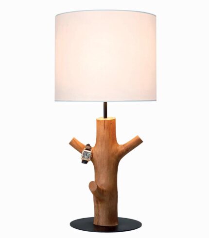 Lampe bois de manguier CRETAN
