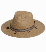 Chapeau d'été bord plat naturel