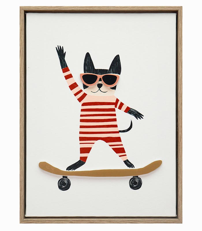 Tableau toile CHAT SKATEUR Tableau toile CHAT SKATEUR