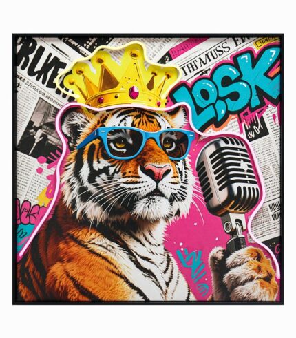 Tableau toile TIGRE STREET ART