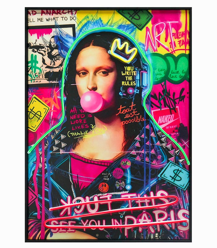 Tableau toile JOCONDE STREET ART Tableau toile JOCONDE STREET ART