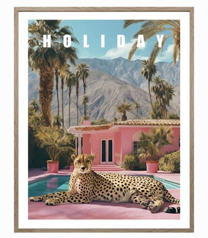 Tableau toile GUÉPARD HOLIDAY