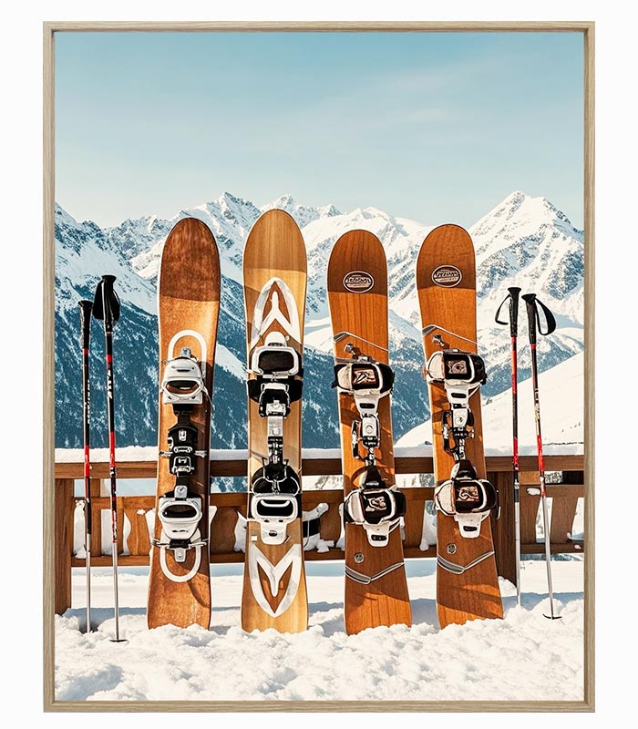 Tableau toile SNOWBOARD ET SKI Tableau toile SNOWBOARD ET SKI