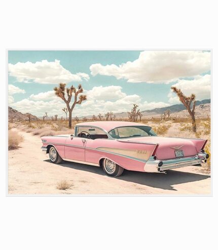 Tableau toile CADILLAC ROSE