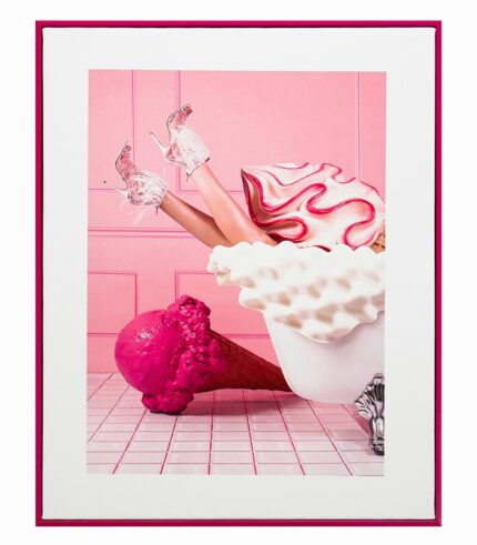 Tableau toile BAIN DE GLACES