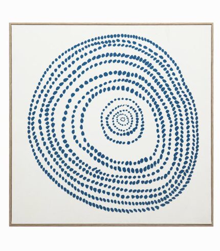 Tableau toile SPIRALE BLEUE