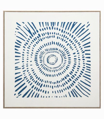Tableau toile IRIS BLEUE
