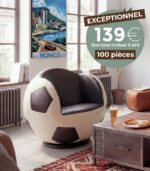 Fauteuil tournant GOAL design ballon de foot