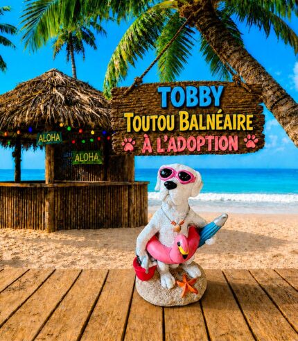 Tobby le chien de plage