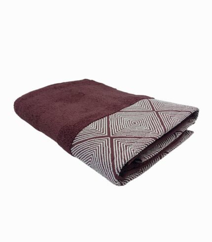Drap de douche bordeaux BERGEN