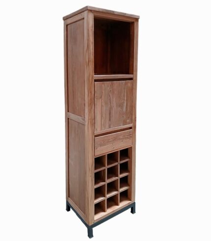 Etagère à vin en teck SOLO