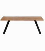Table chêne et aulne pieds métal KENNY