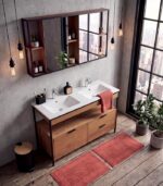 Salle de bains double vasque blanche LABBY