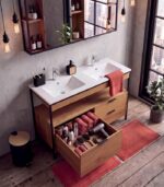 Salle de bains double vasque blanche LABBY