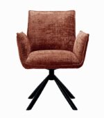Fauteuil tournant GODNEY terracotta