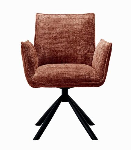 Fauteuil tournant GODNEY terracotta