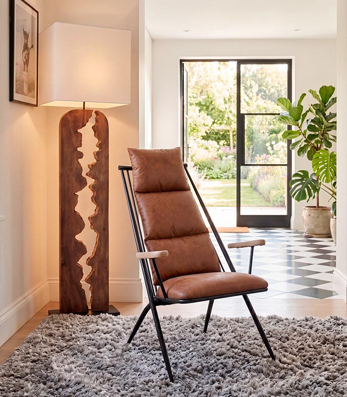 Fauteuil KIRTON cognac