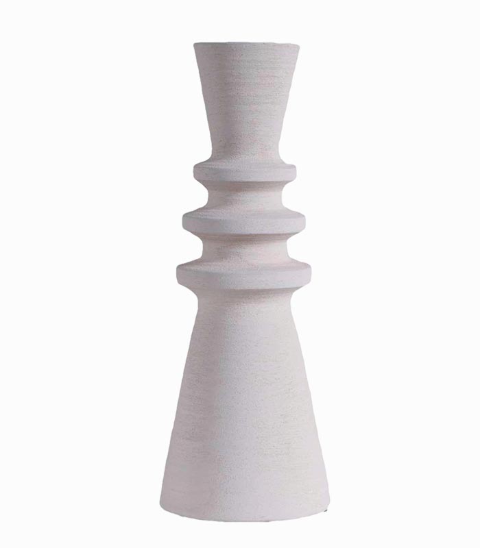 Vase blanc en terre cuite Vase blanc en terre cuite