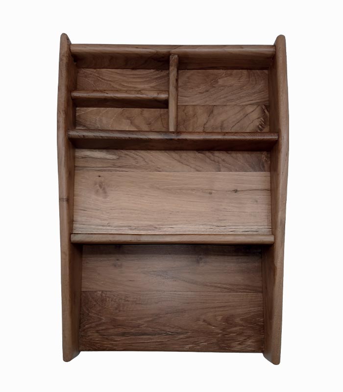 Rangement de bureau teck recyclé Rangement de bureau teck recyclé