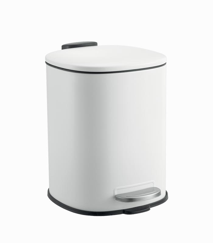 Poubelle blanche 5L en métal Poubelle blanche 5L en métal